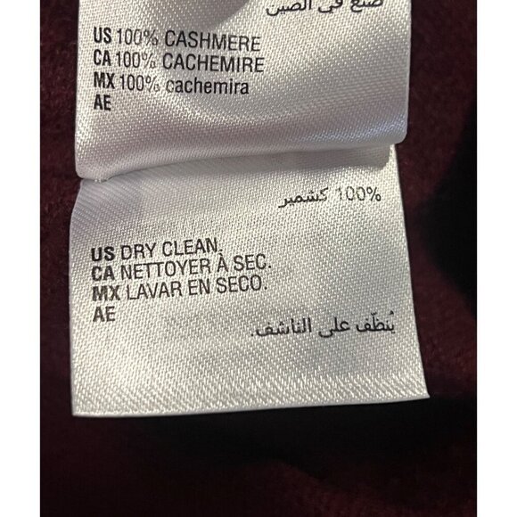 Charter Club Women Large L Luxury 100% Cashmere Burgundy Long-Sleeve Sweater New - Picture 7 of 7